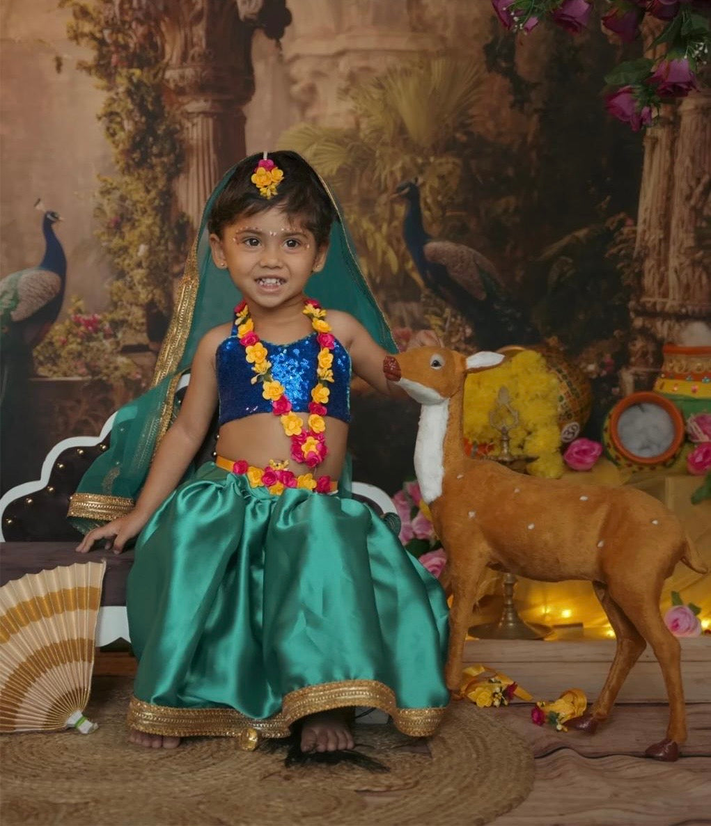 Radha Outfit - Green