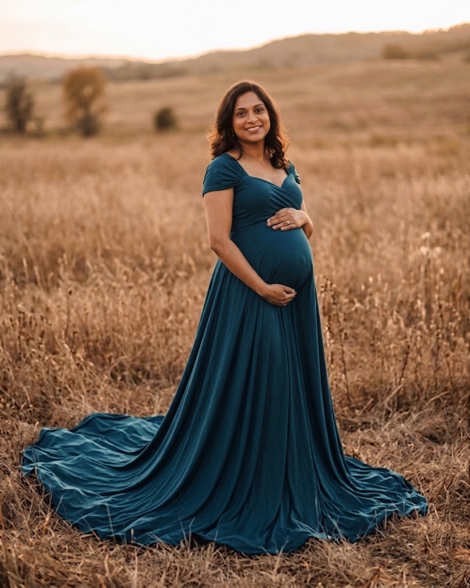 Serenity Gown - Teal Green