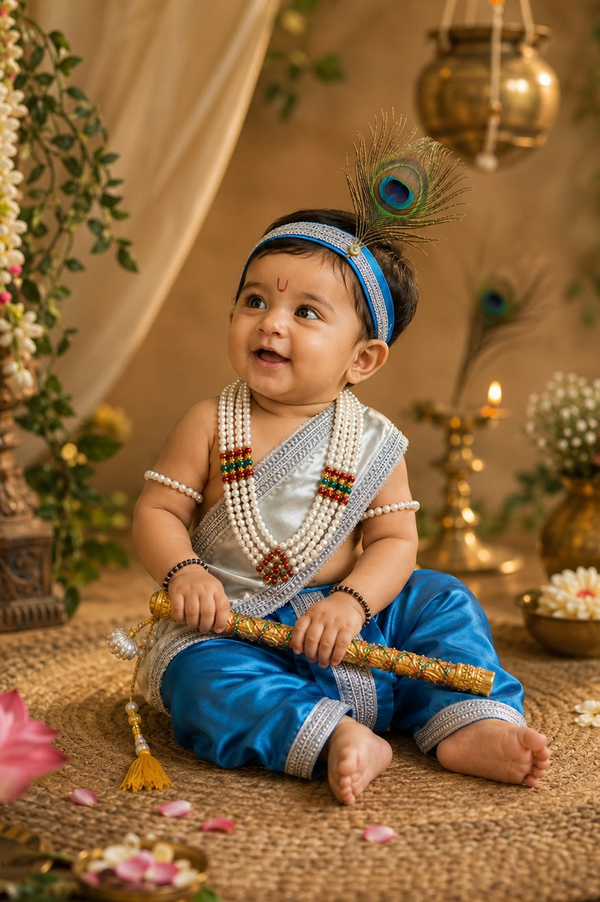 Krishna Outfit - Silver