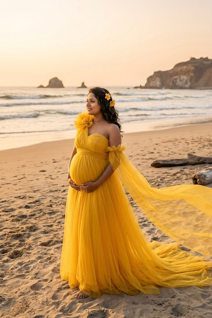 Vinisha gown - Yellow
