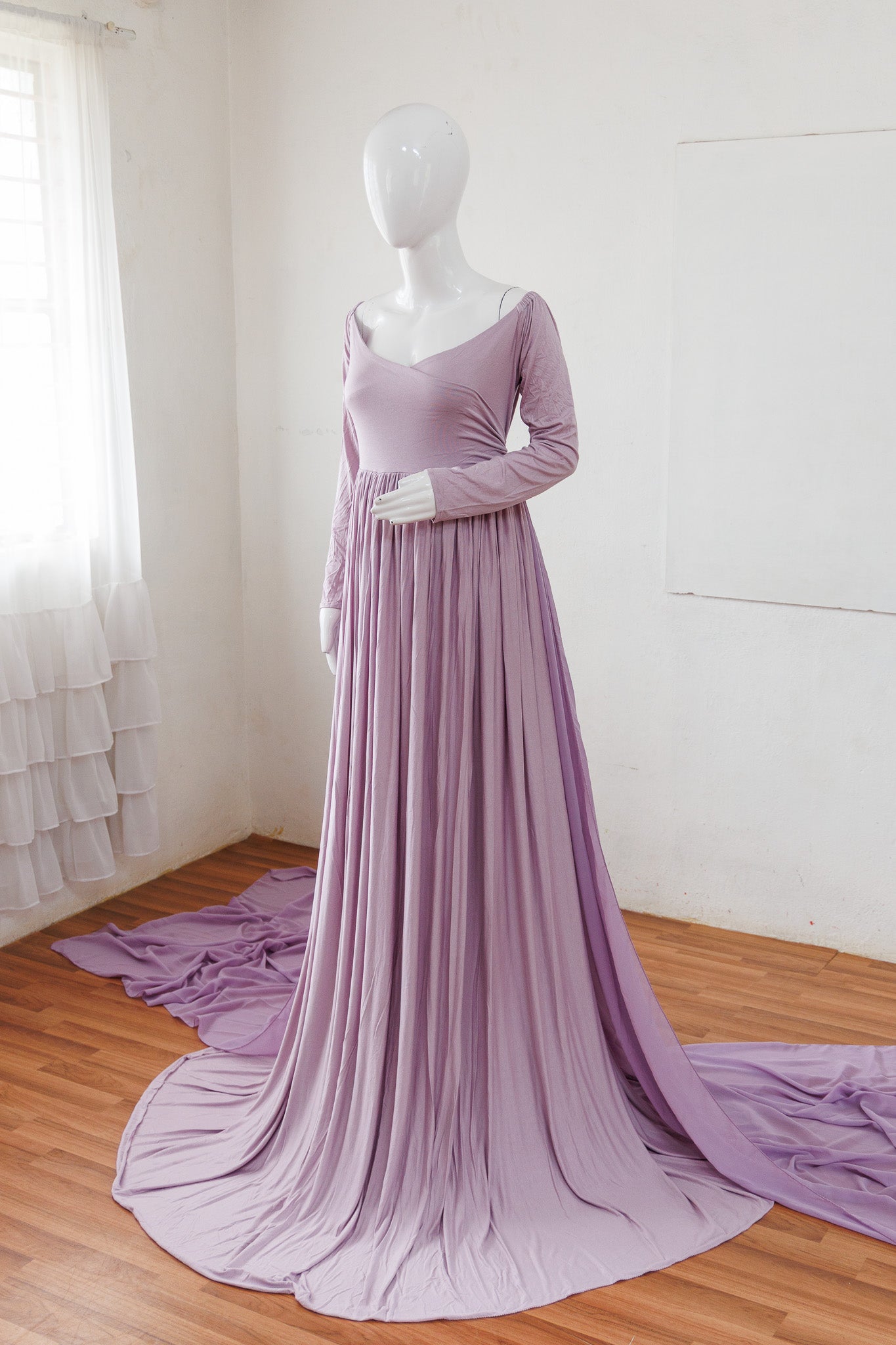 RTS Aurelia Gown- Lavender With Veil XXL