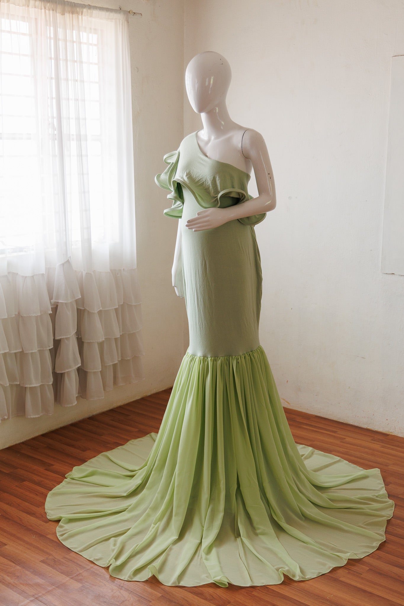 Marceena gown - Pista Green