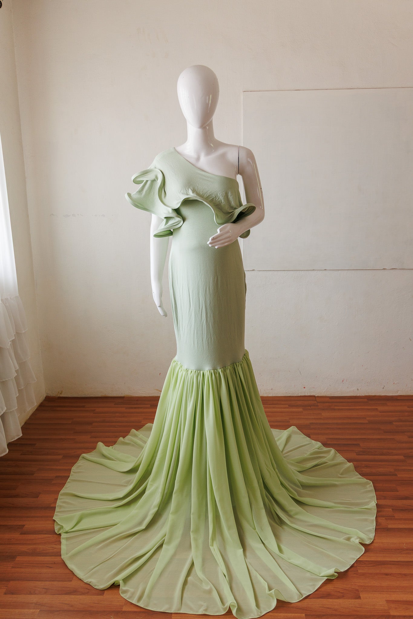 Marceena gown - Pista Green