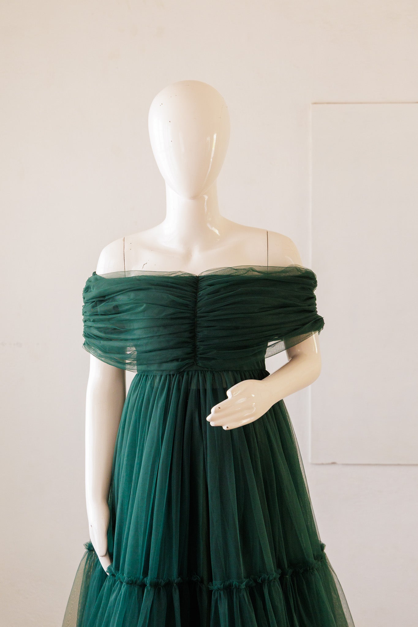Welsa Gown - Bottle Green
