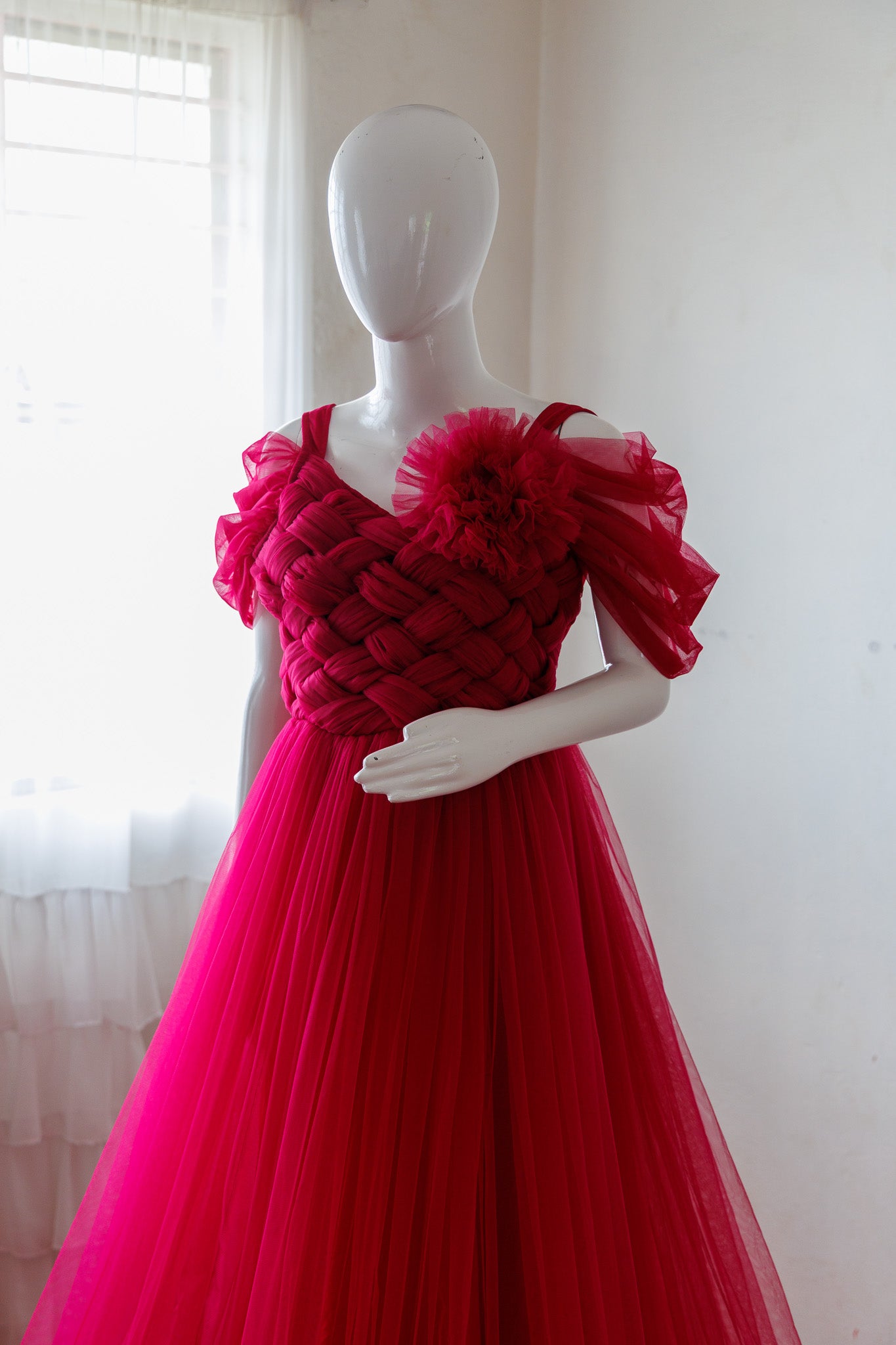Sreesha Gown - Beetroot pink