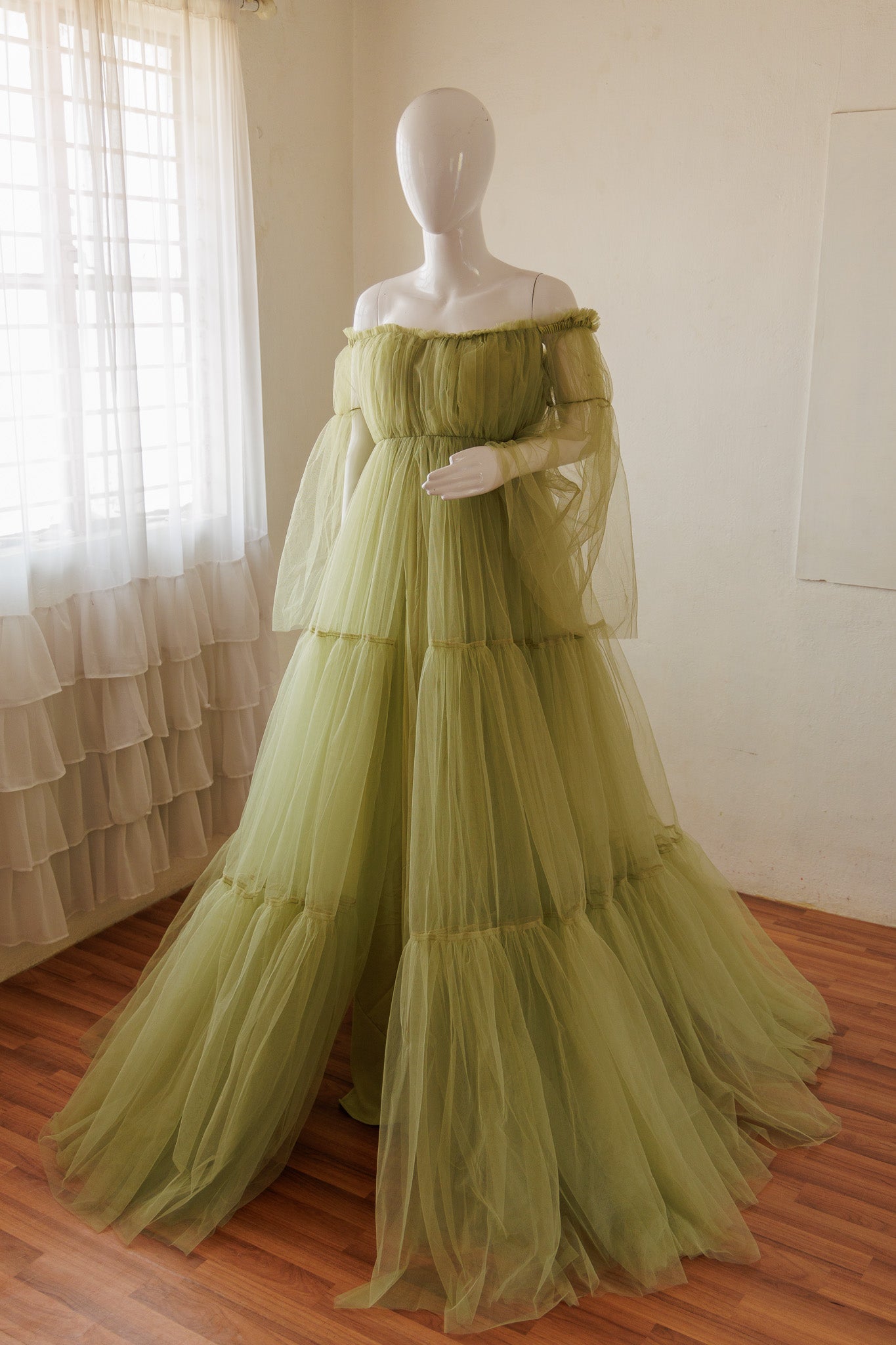Treeza gown - Dusty green