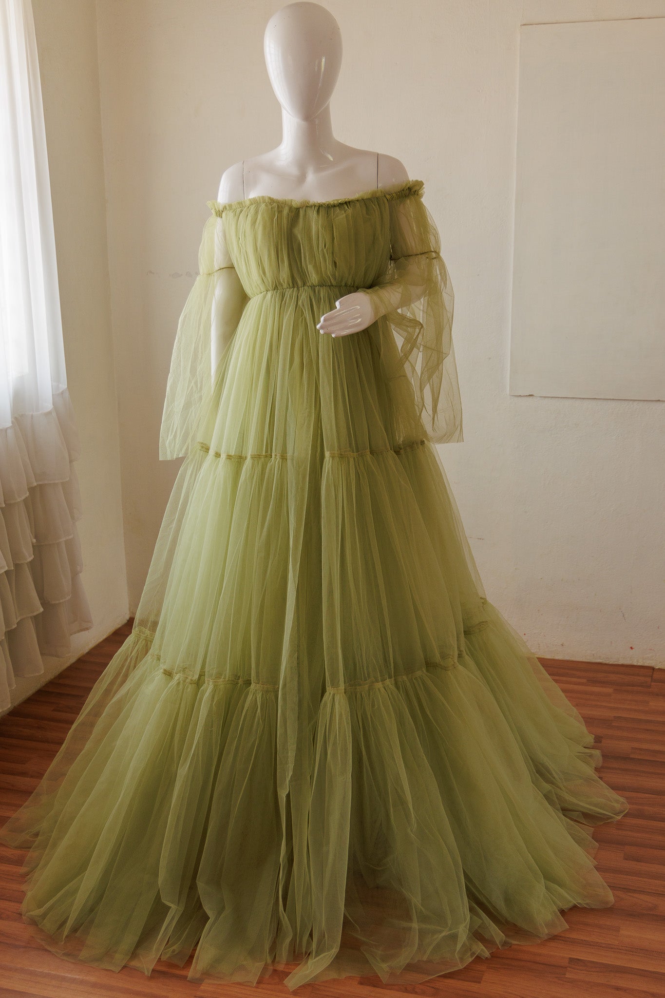 Treeza gown - Dusty green