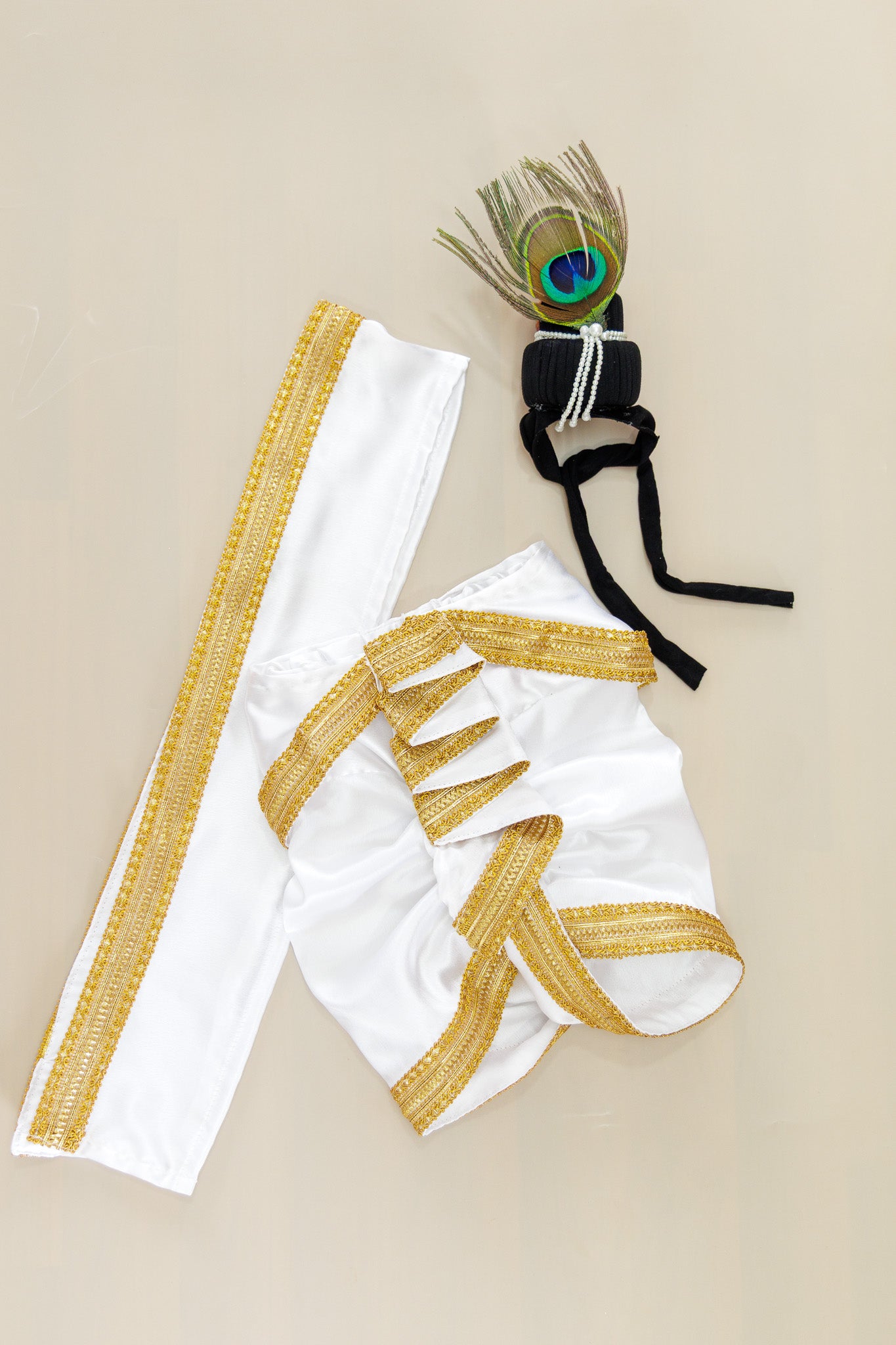 Krishna Outfit - White