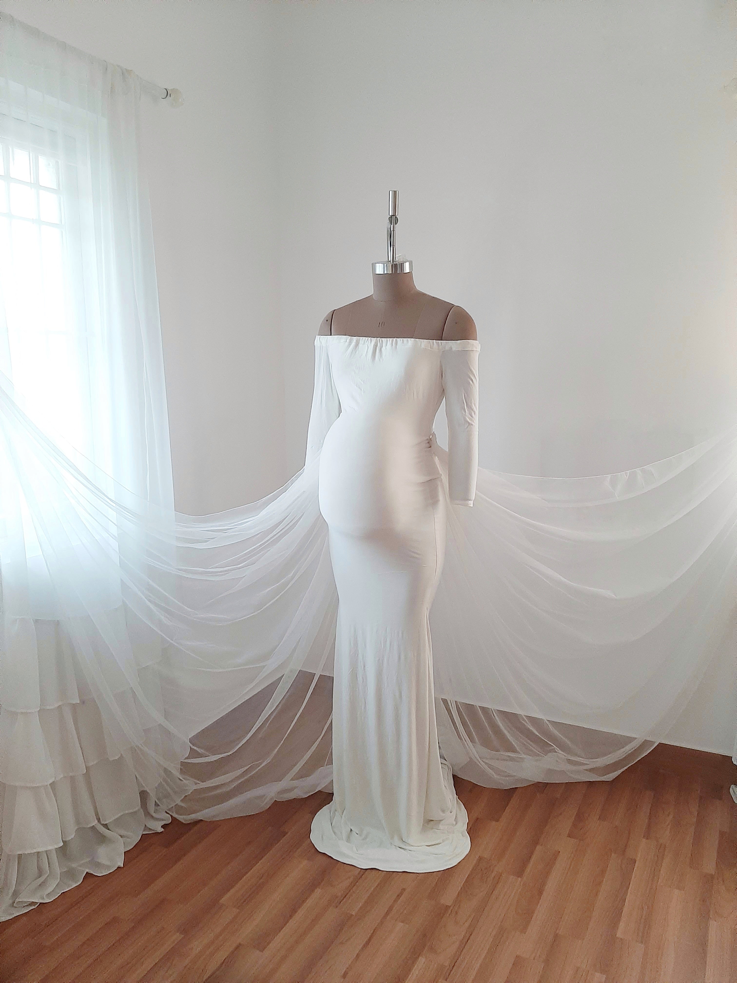 White Body Con Gown