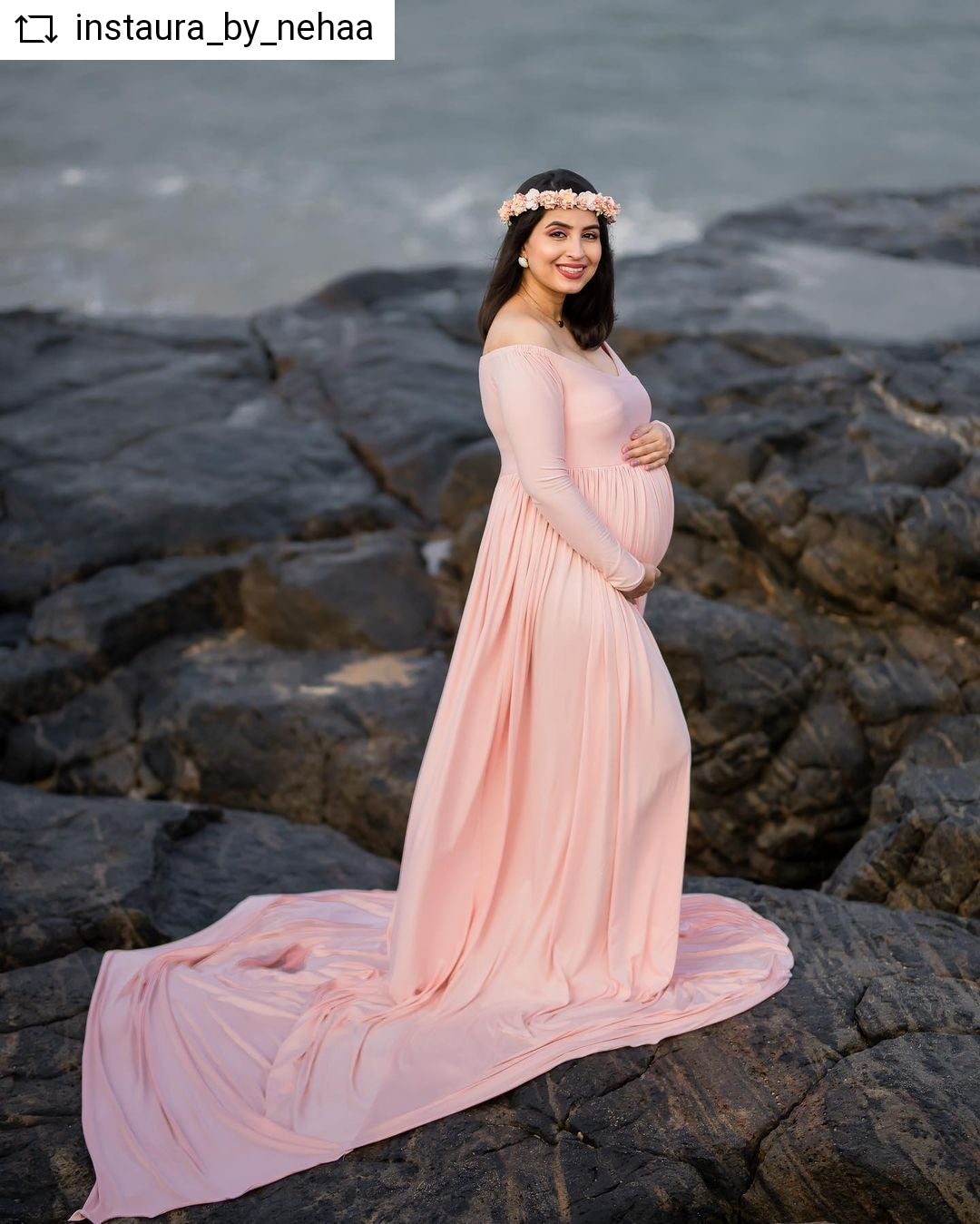 RTS Pink Aurelia gown - With Veil XXL