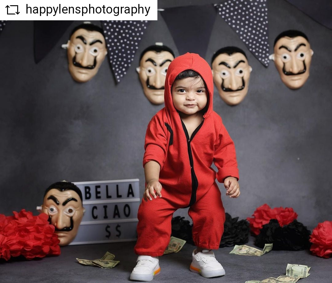 Money Heist outfit  0-3m (H015)