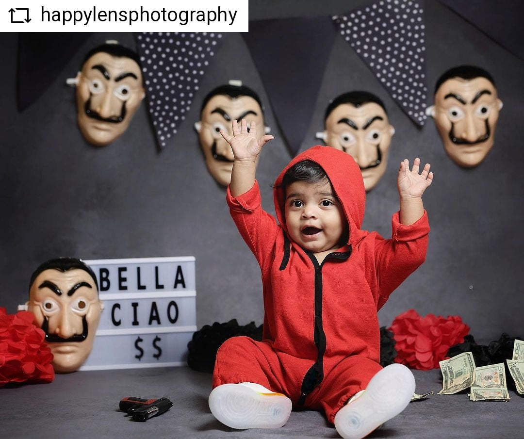 Money Heist outfit  0-3m (H015)