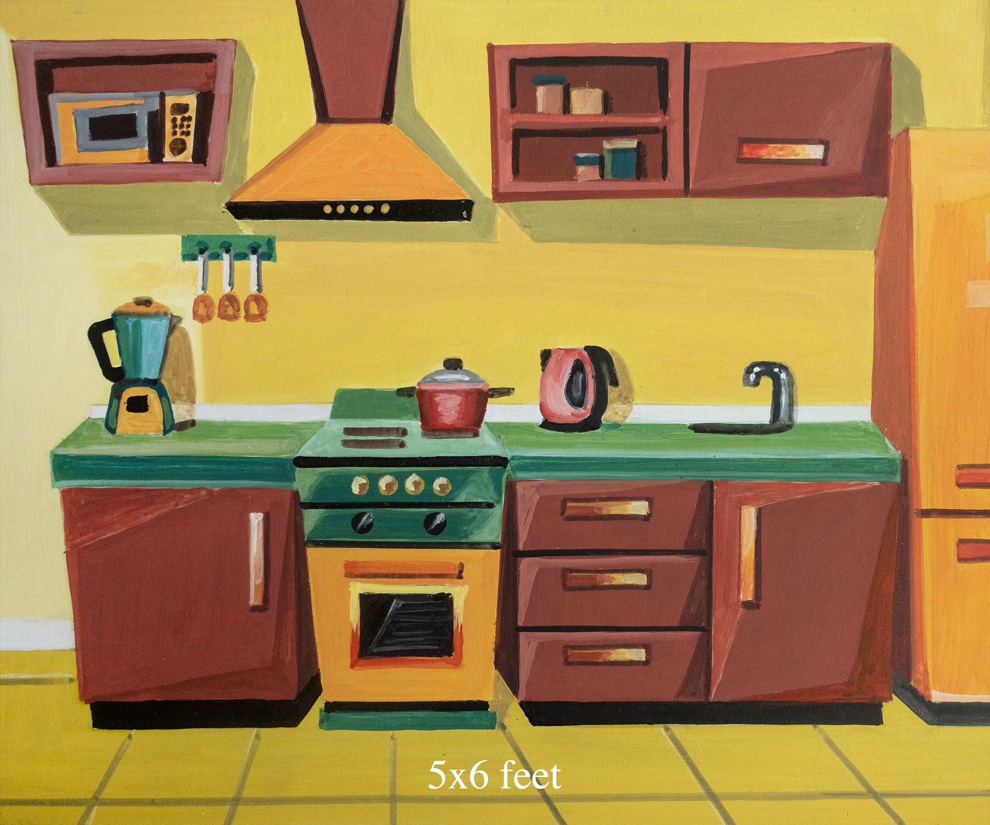 Chef's corner 5x8 FT - Fabric