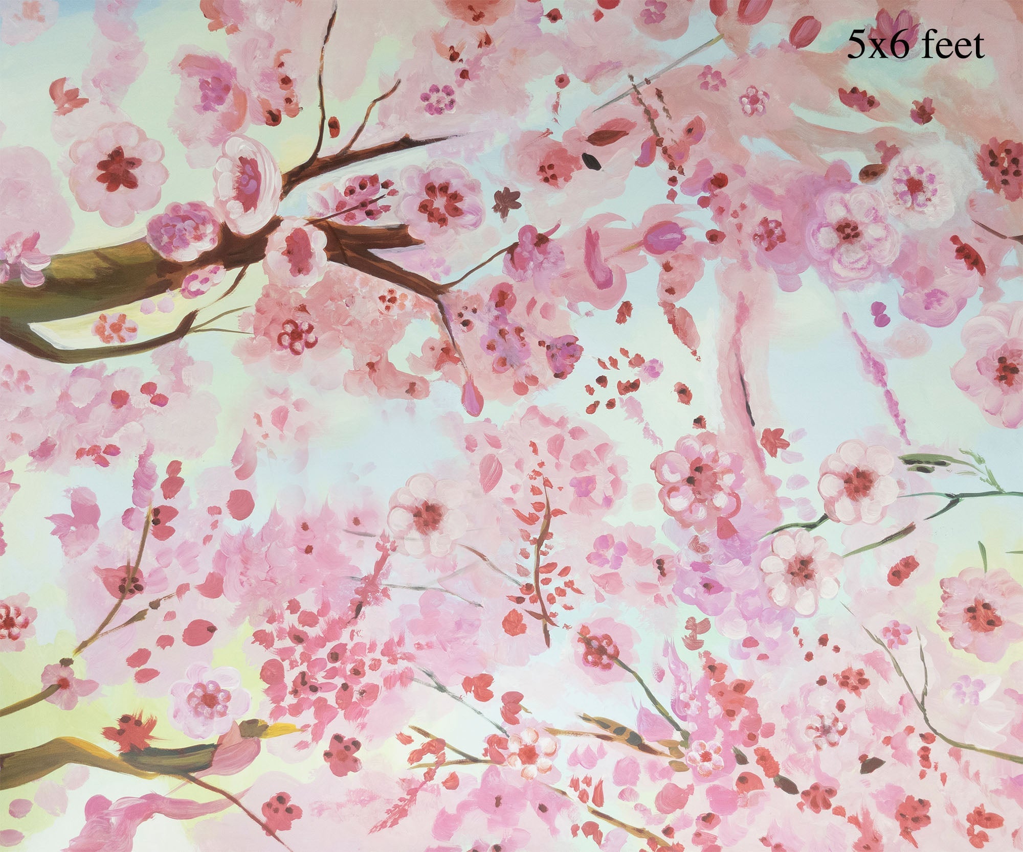 Cherry blossom-5x8 ft- Fabric
