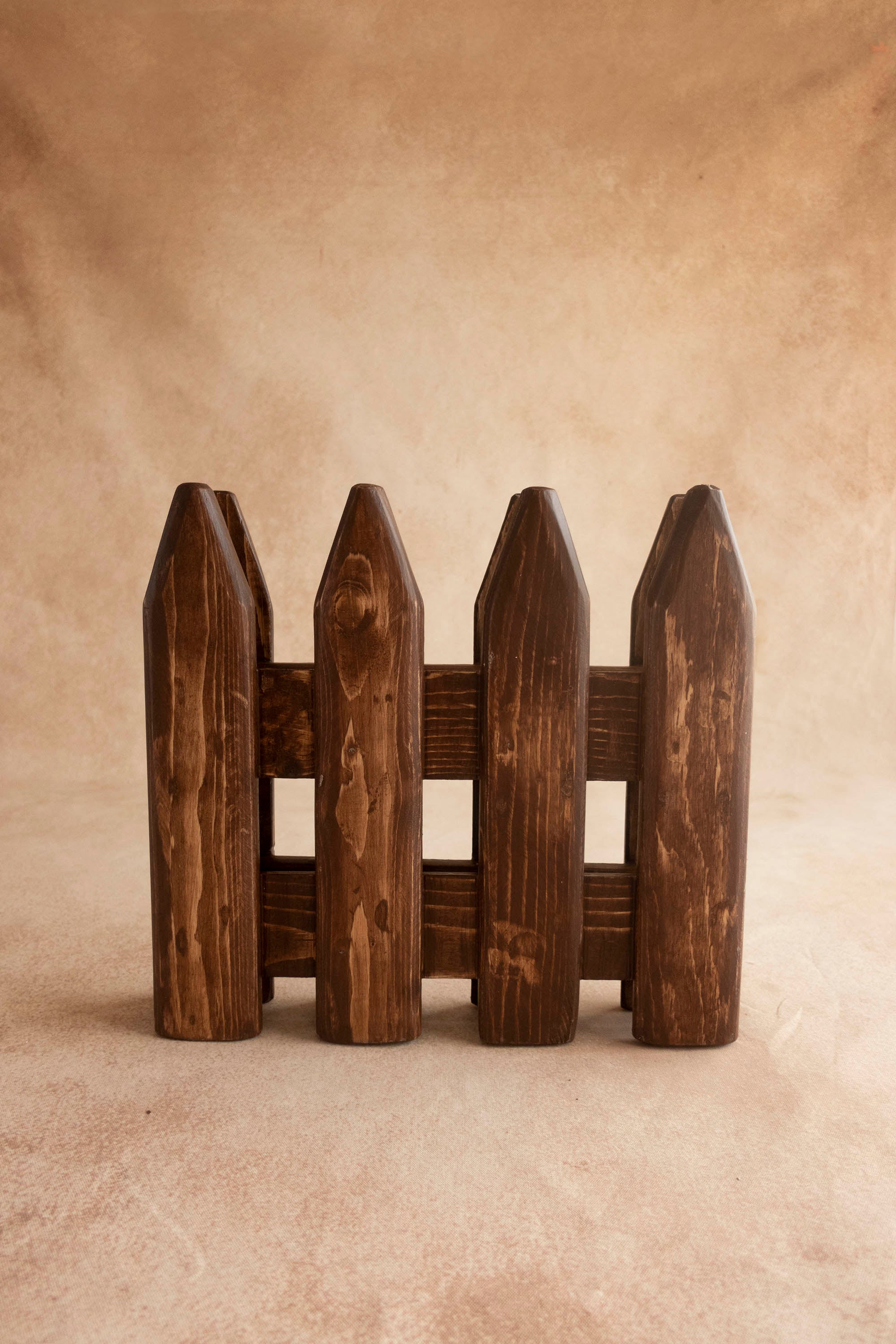 Foldable Wooden Fence -Brown