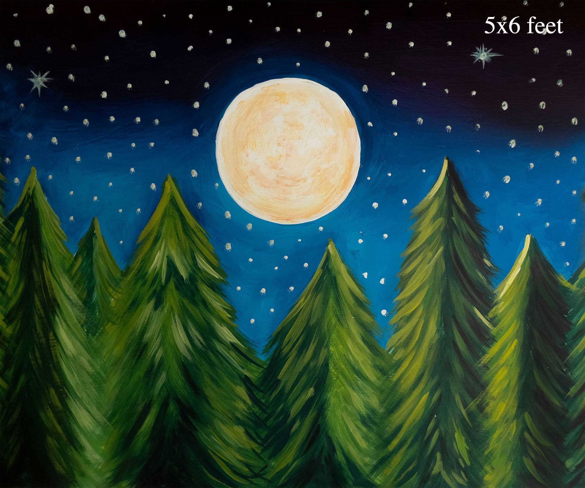 December Night - 5X8 ft - Fabric