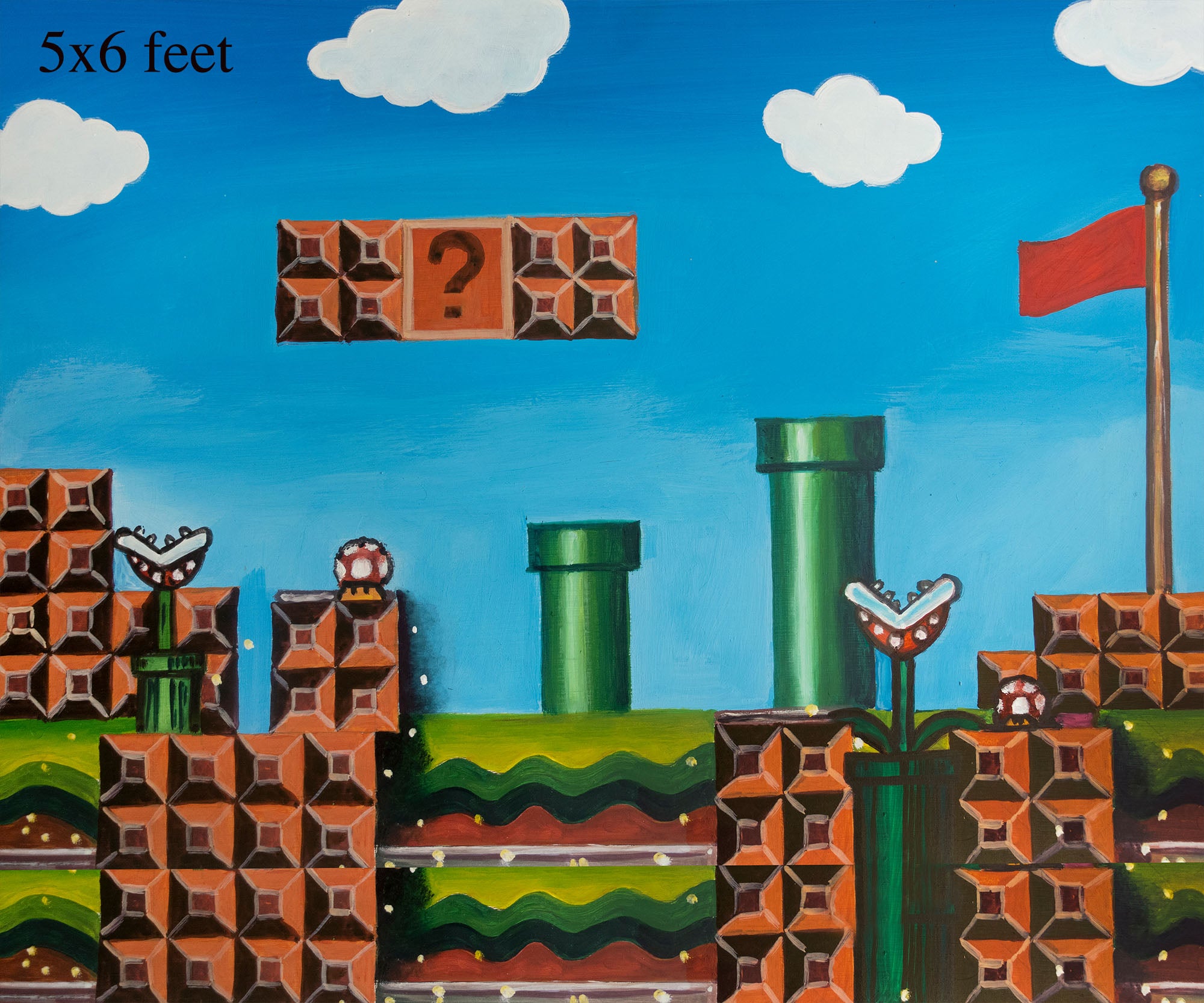 Super Mario 5X6FT - Fabric