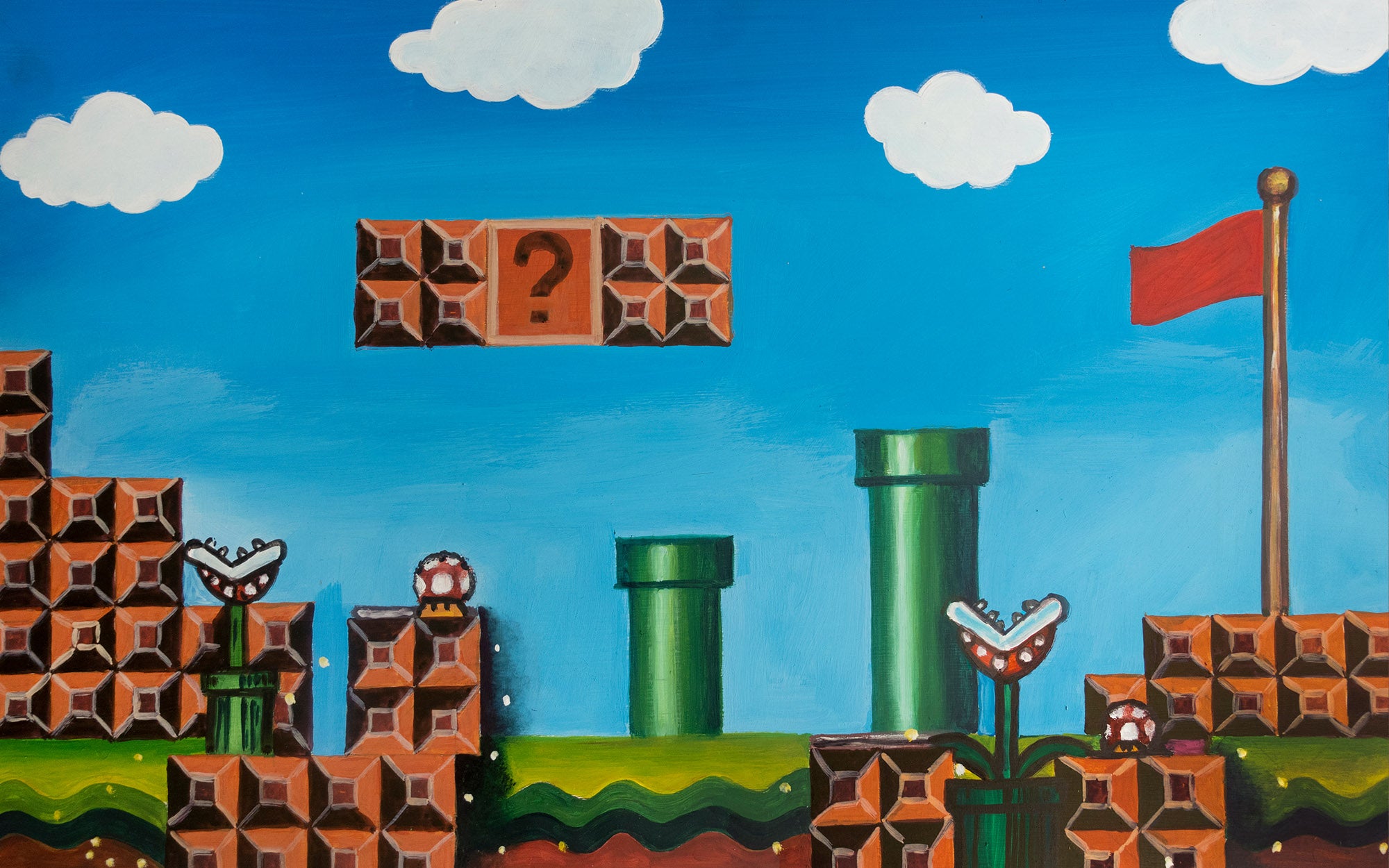 Super Mario 5X8FT - Fabric