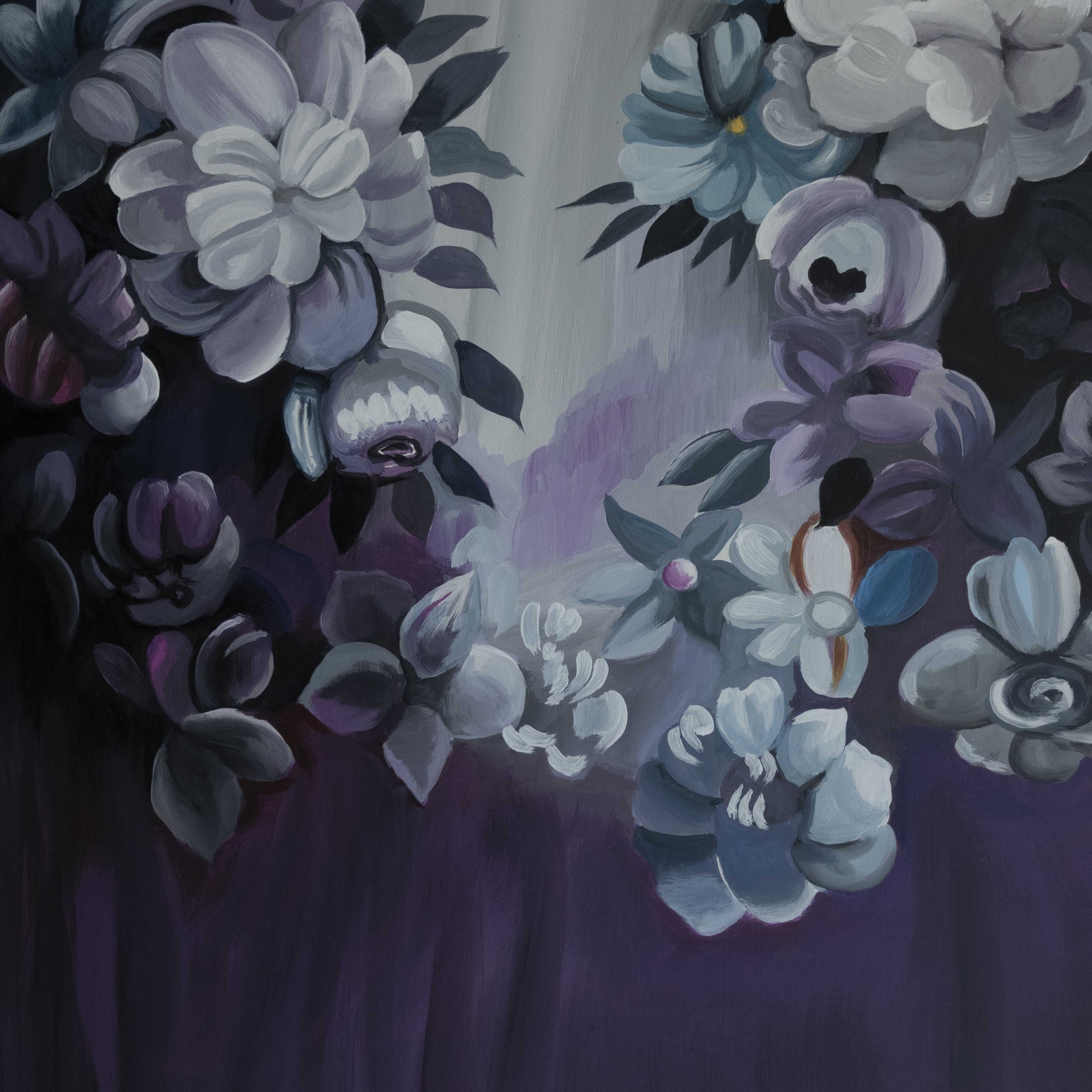Night Blooms 5x8 ft- Fabric