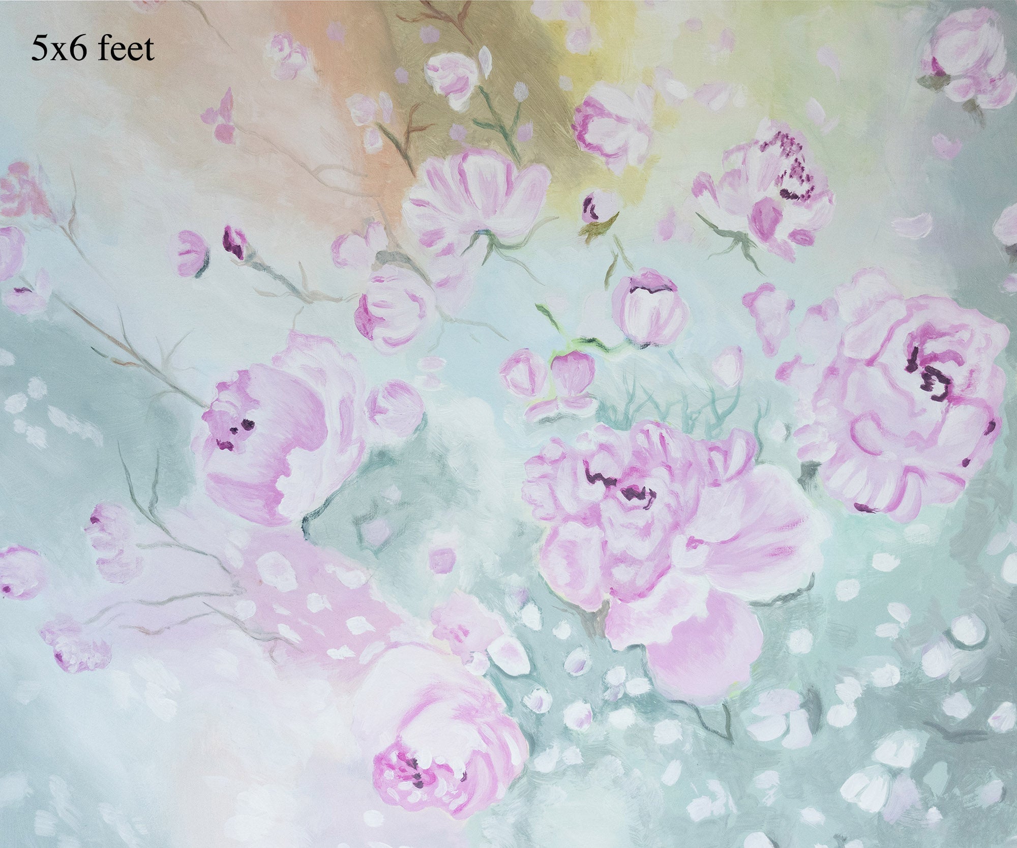 Rose falls 5x8 Ft - Fabric