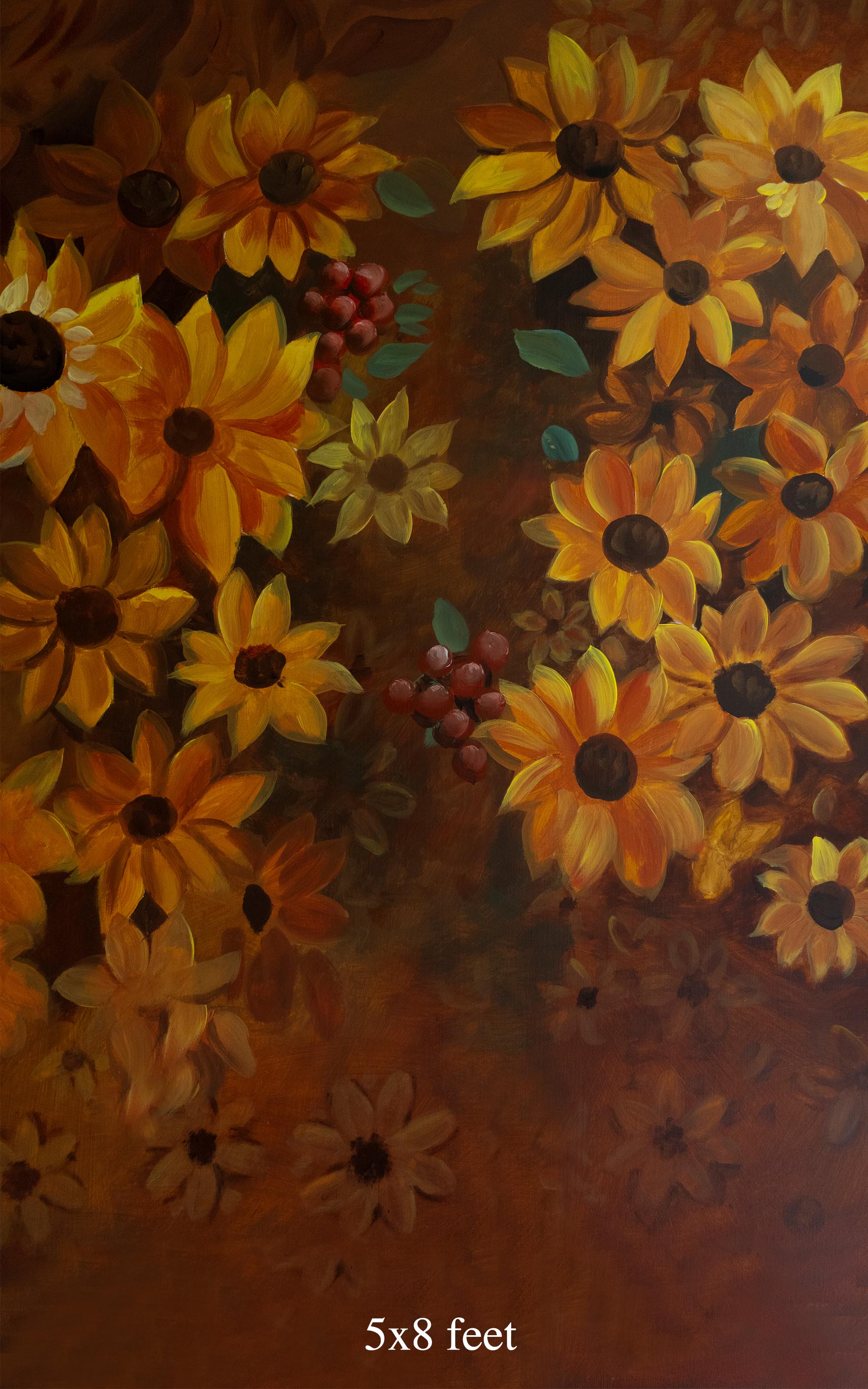 Sunflower dream- 5x8 ft- Fabric