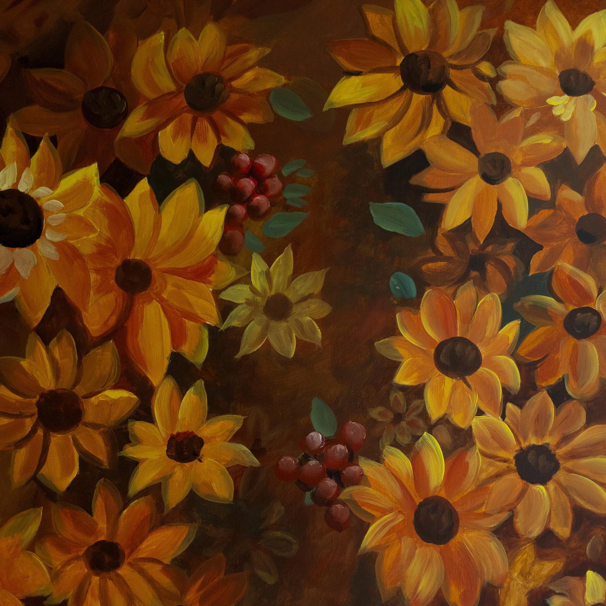 Sunflower dream- 5x8 ft- Fabric