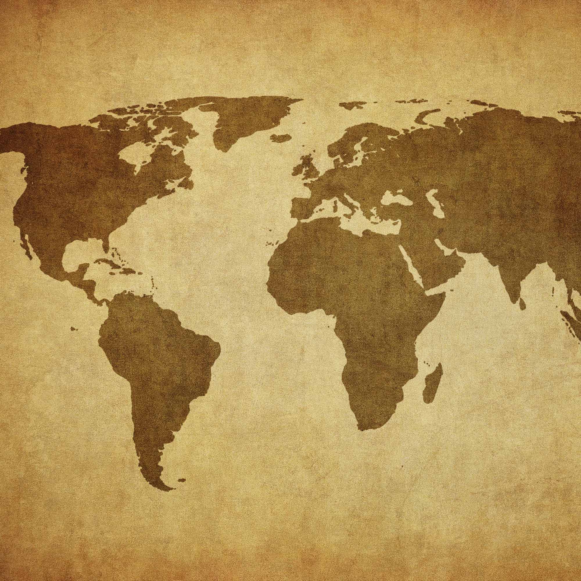 RTS Vintage Map 5X6FT - Fabric