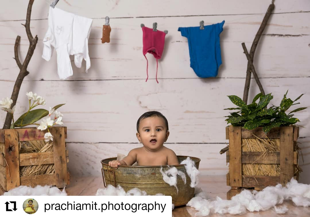 RTS Cream Wood 5x6 Ft - Fabric