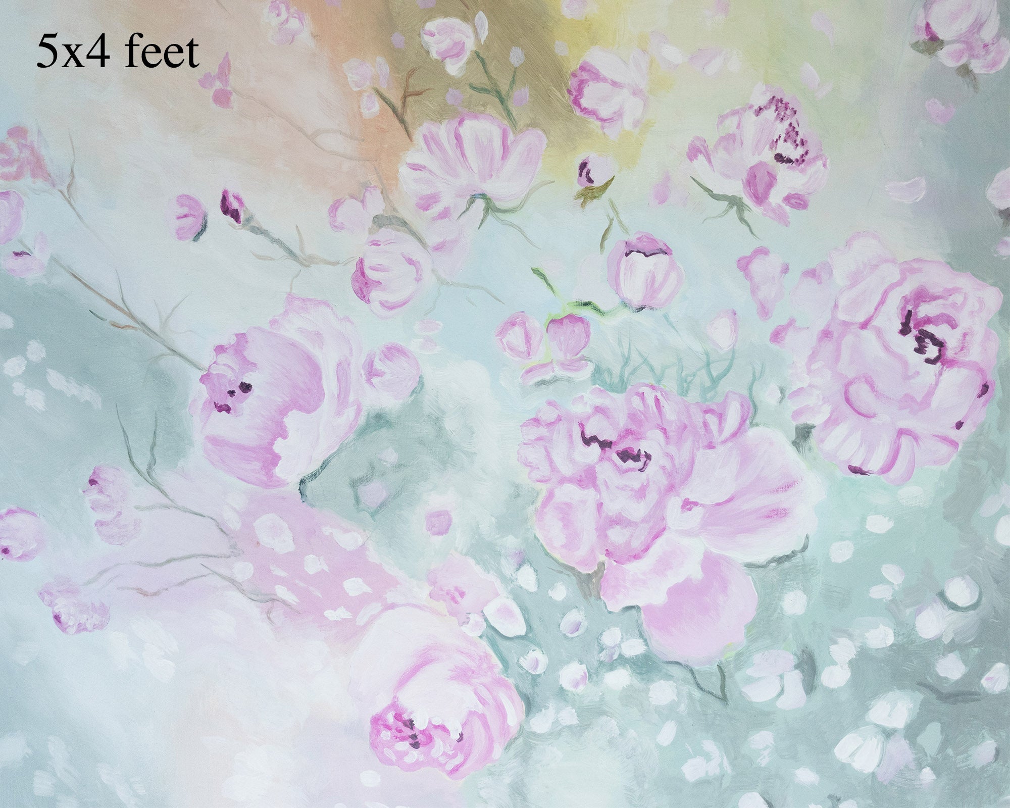 Rose falls 5x8 Ft - Fabric