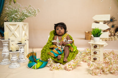 Krishna Outfit - Parrot