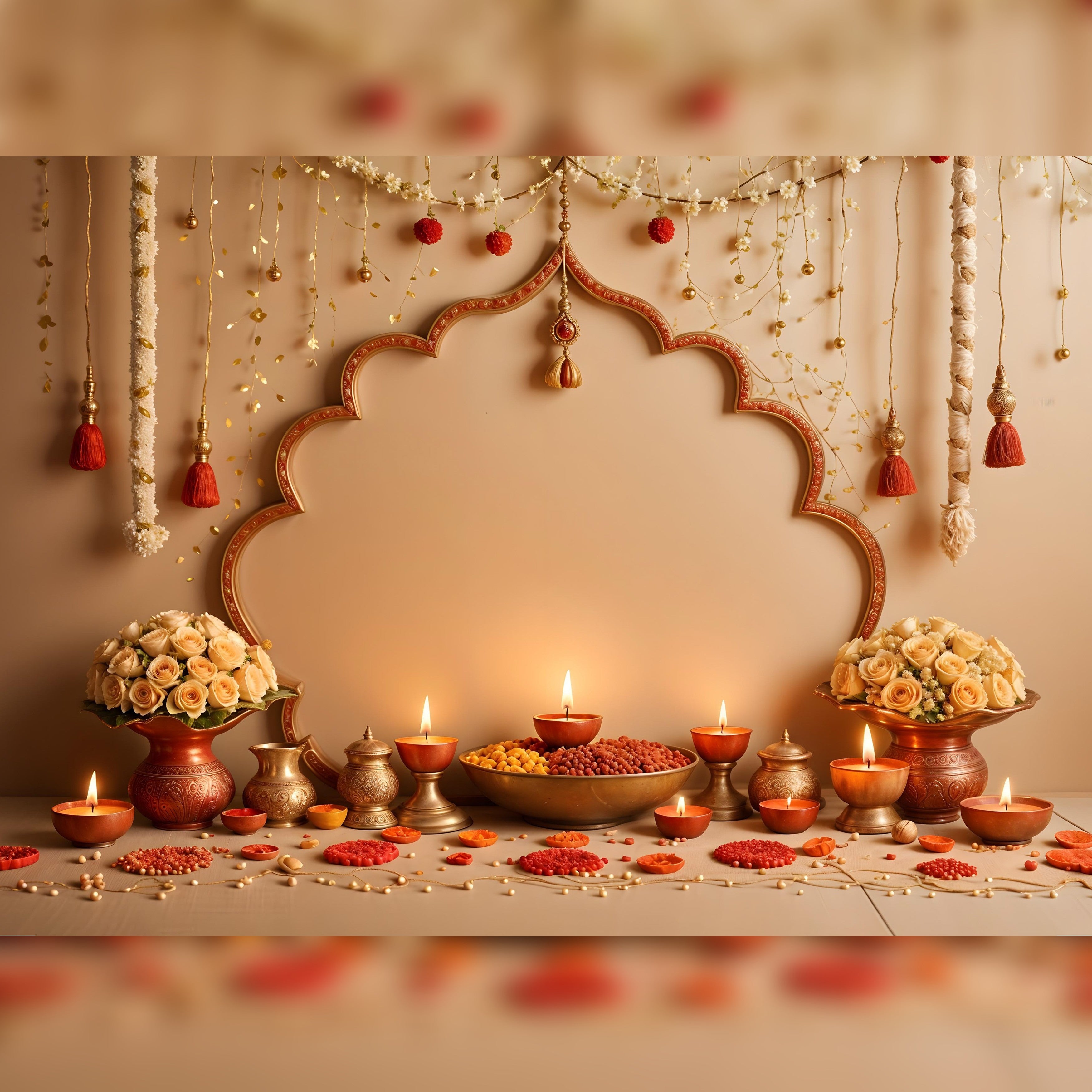 Beige Diwali