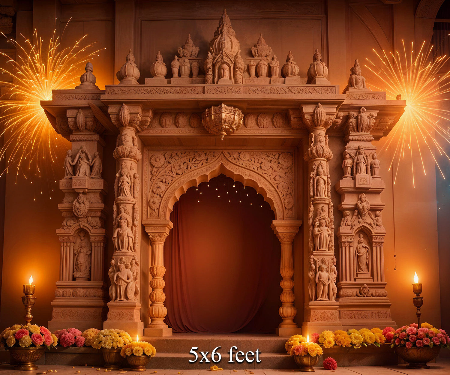 RTS Diwali Palace 5X8 Ft. Fabric