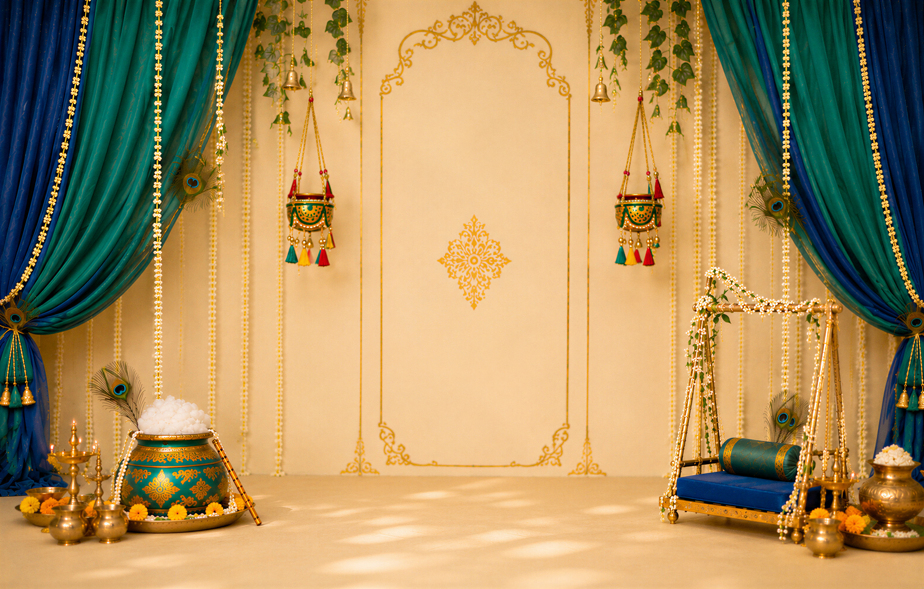 RTS Divine darbar 5x8 Ft. Fabric