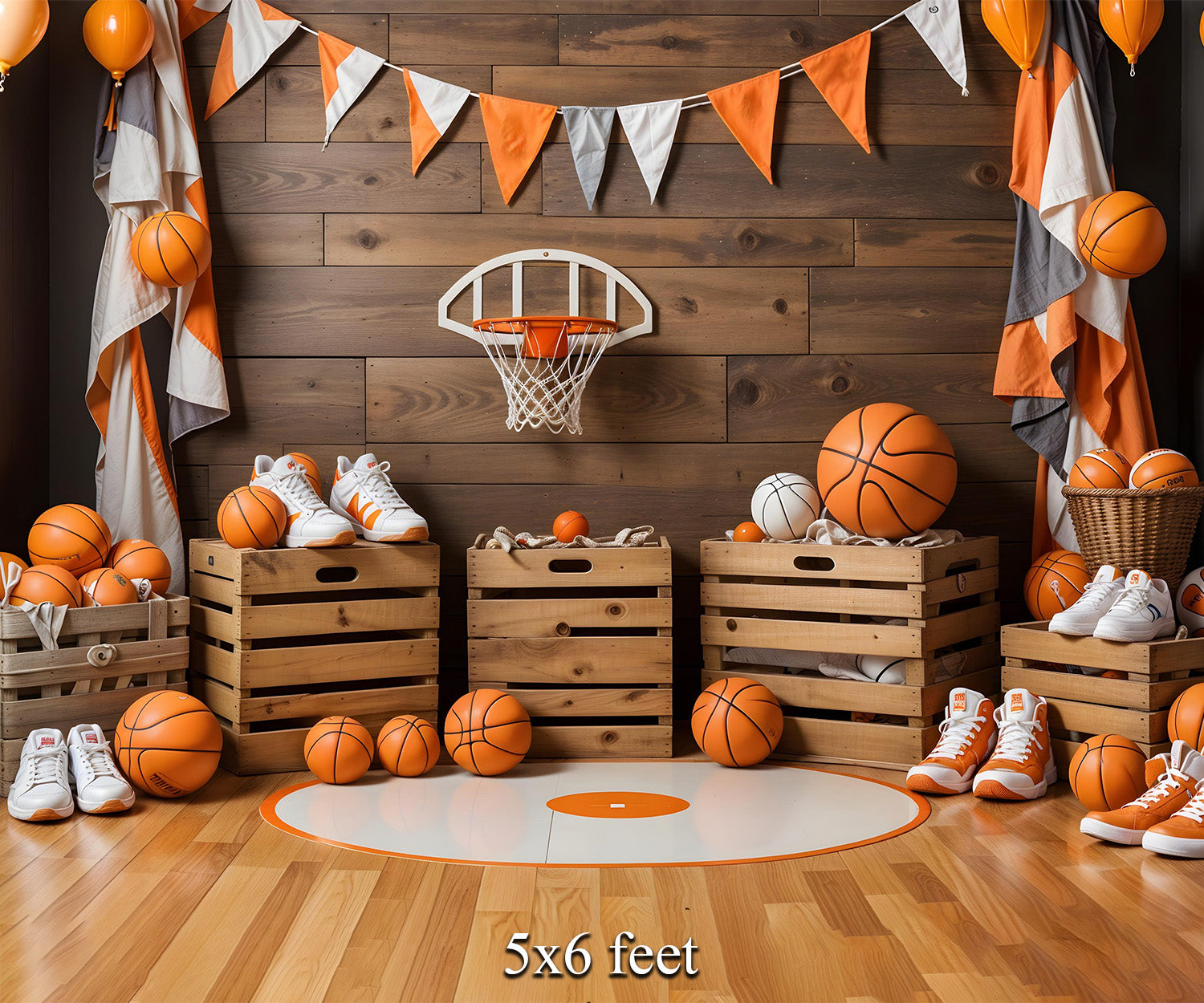 RTS Basketball 5X8 Ft. Fabric