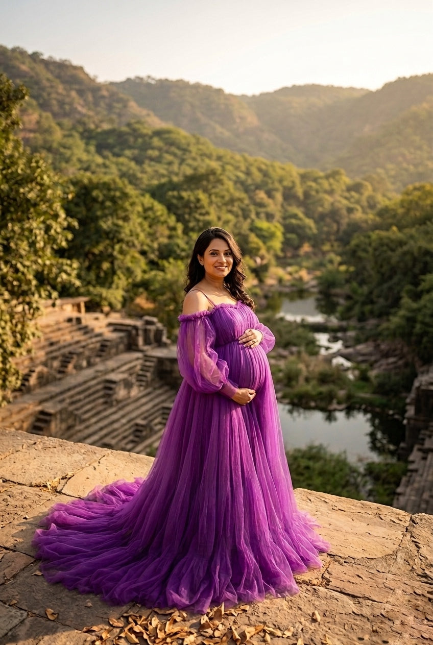 Daisy gown - Style 1 - violet