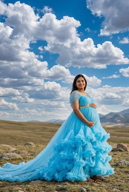 Diana gown - Sky blue