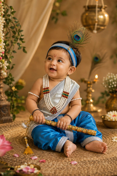 Krishna Outfit - Silver