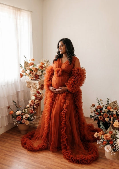 Arianna gown - Rust