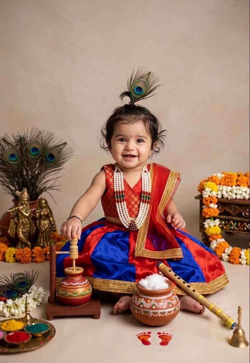 Radha Outfit - Red