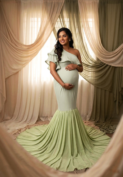 Marceena gown - Pista Green