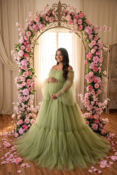 Treeza gown - Dusty green
