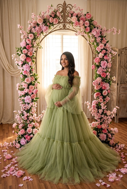 Treeza gown - Dusty green