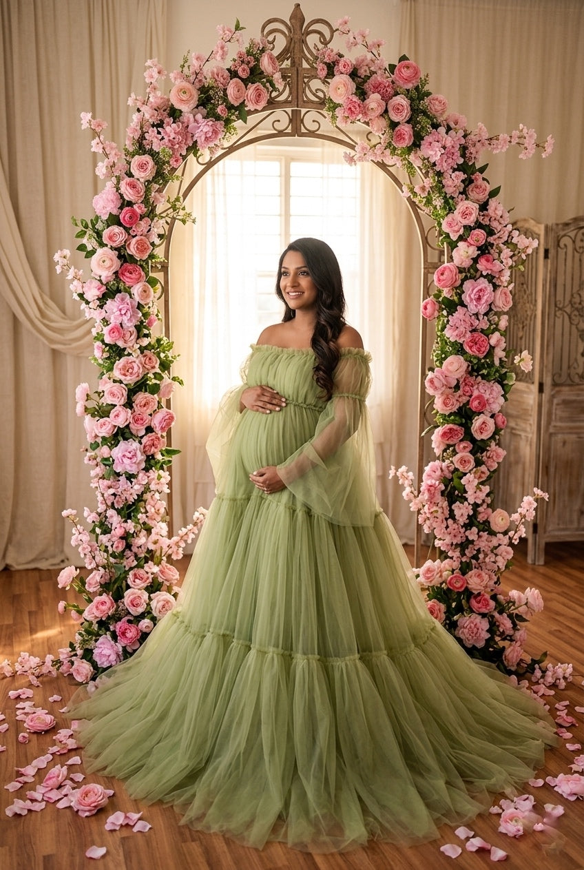 Treeza gown - Dusty green