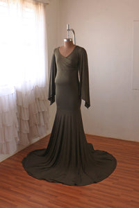 Hencia Gown - Olive