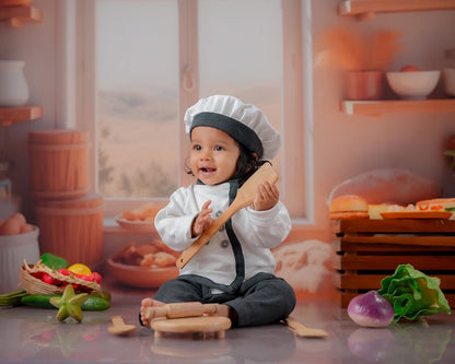Chef outfit- Grey