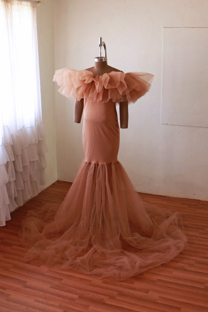 Cotton Candy Gown- Caramel