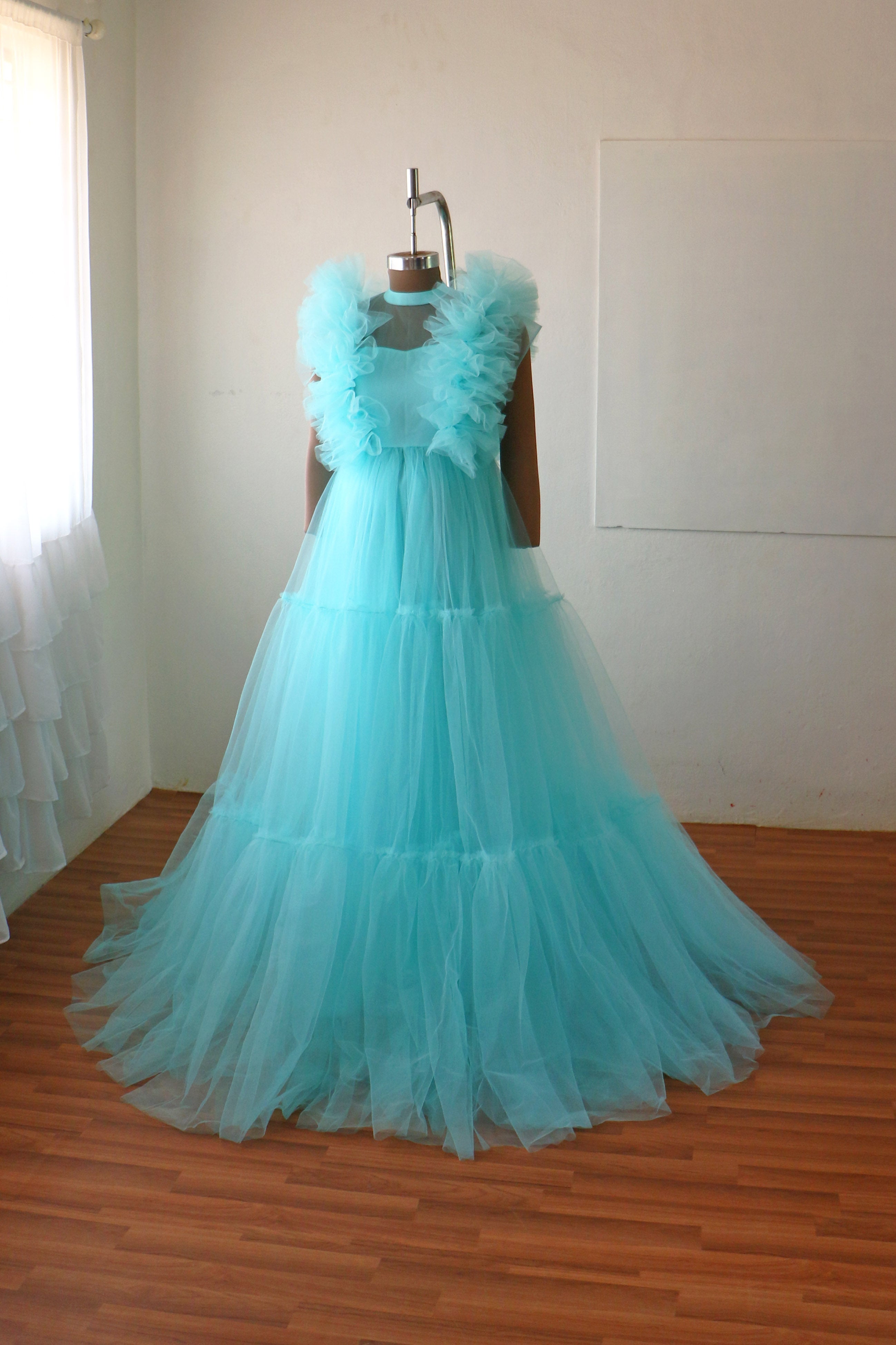 Evangeline Gown - Sky Blue