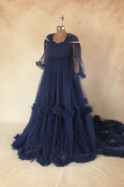 Aisha gown-  Navy Blue