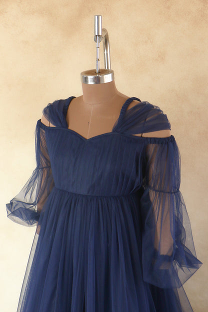 Aisha gown-  Navy Blue