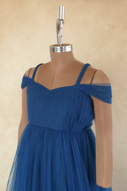 Ajanta gown-  Teal Blue